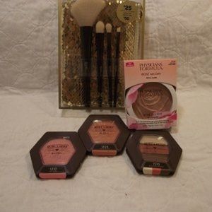 BURT'S BEES + PF + QUO Blushes + Brushes, Lot of 5